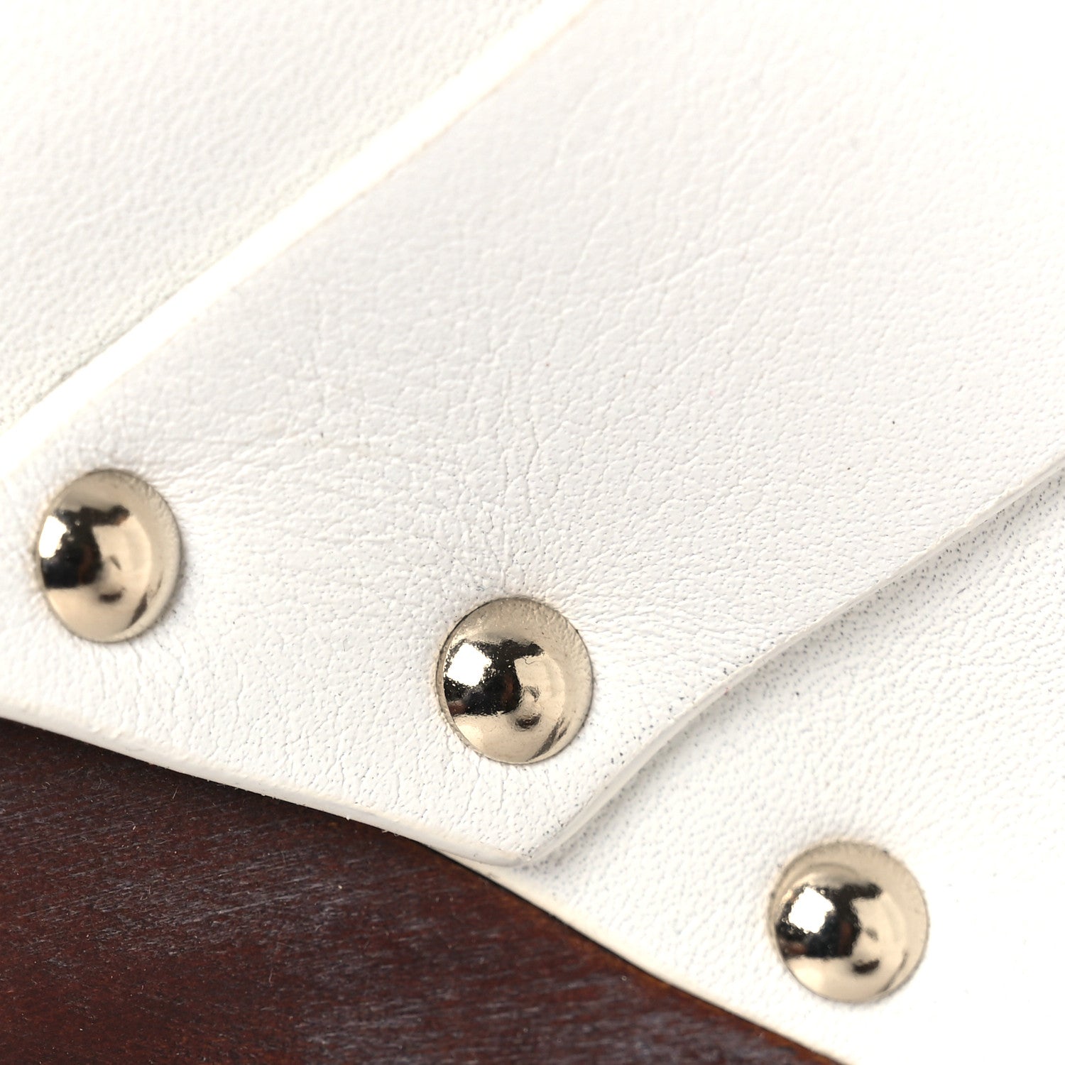 Calfskin Camellia Clogs 35 White