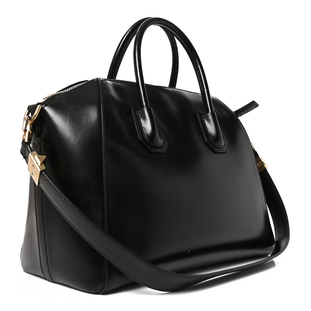 Shiny Lord Calfskin  Antigona Black