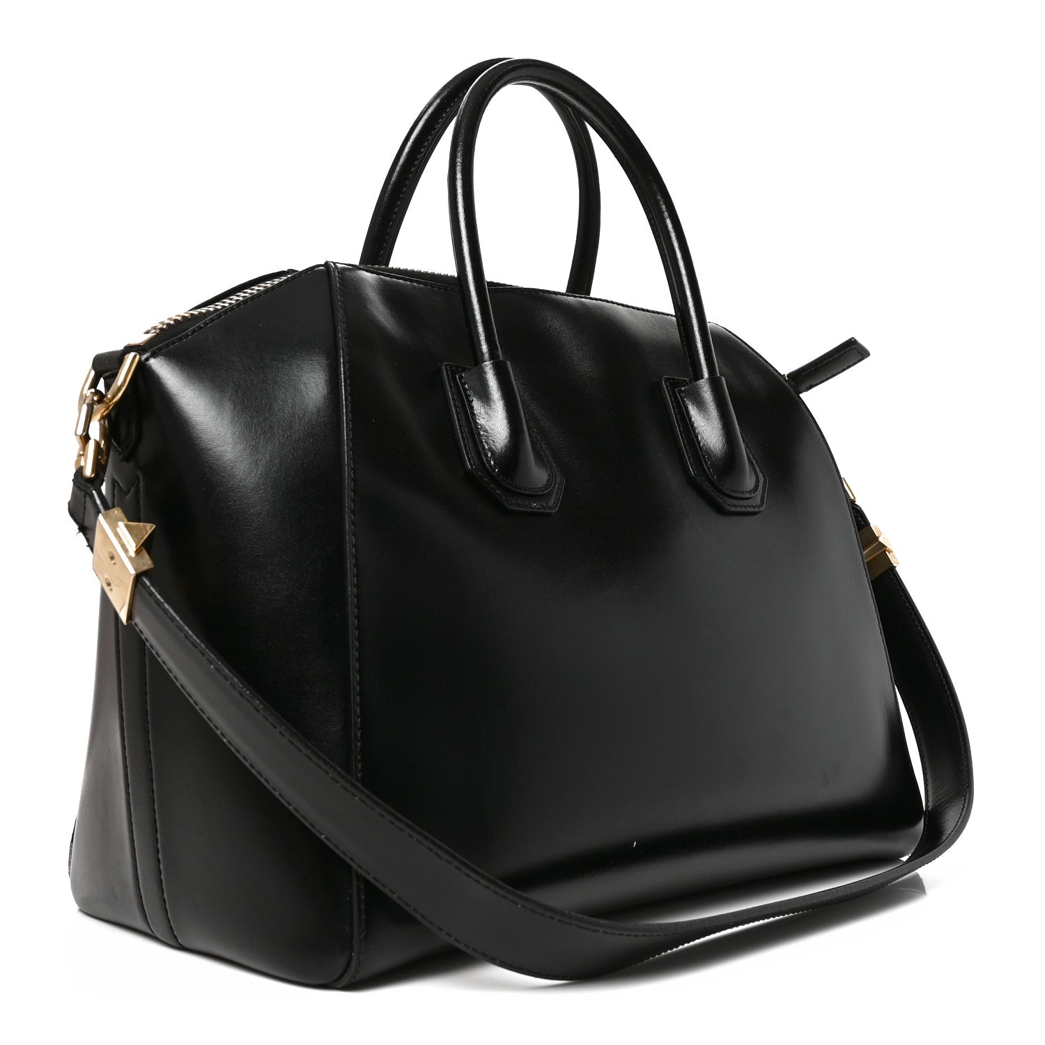 Shiny Lord Calfskin  Antigona Black