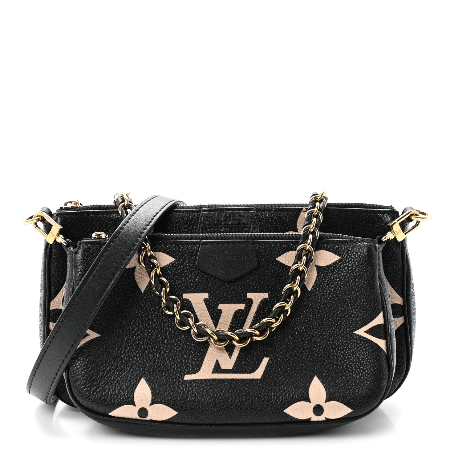 Empreinte Monogram Giant Multi Pochette Accessories Black Beige