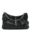 Calfskin Pac Ruched Hobo Black