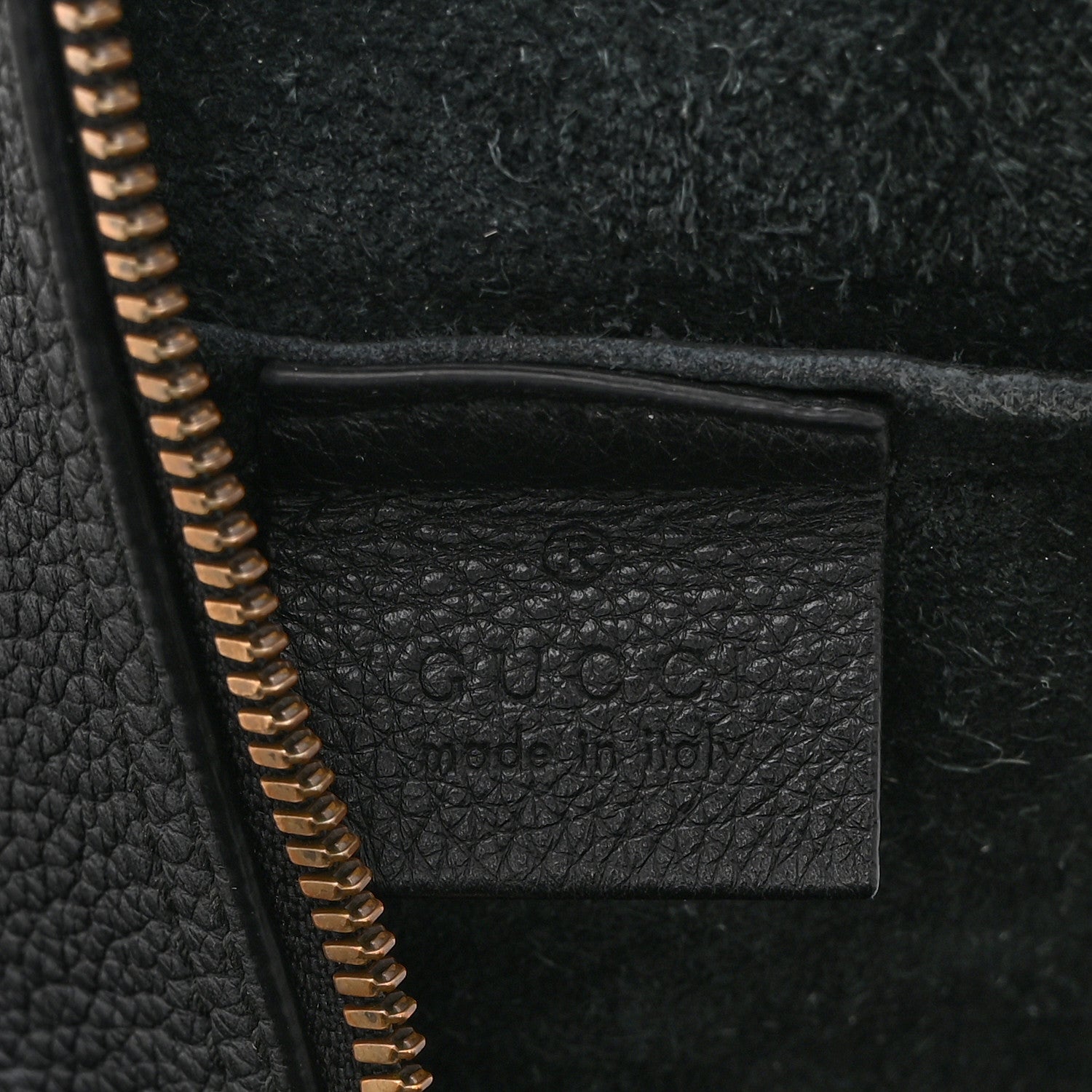 Pebbled Calfskin Medium Logo Portfolio Clutch Black