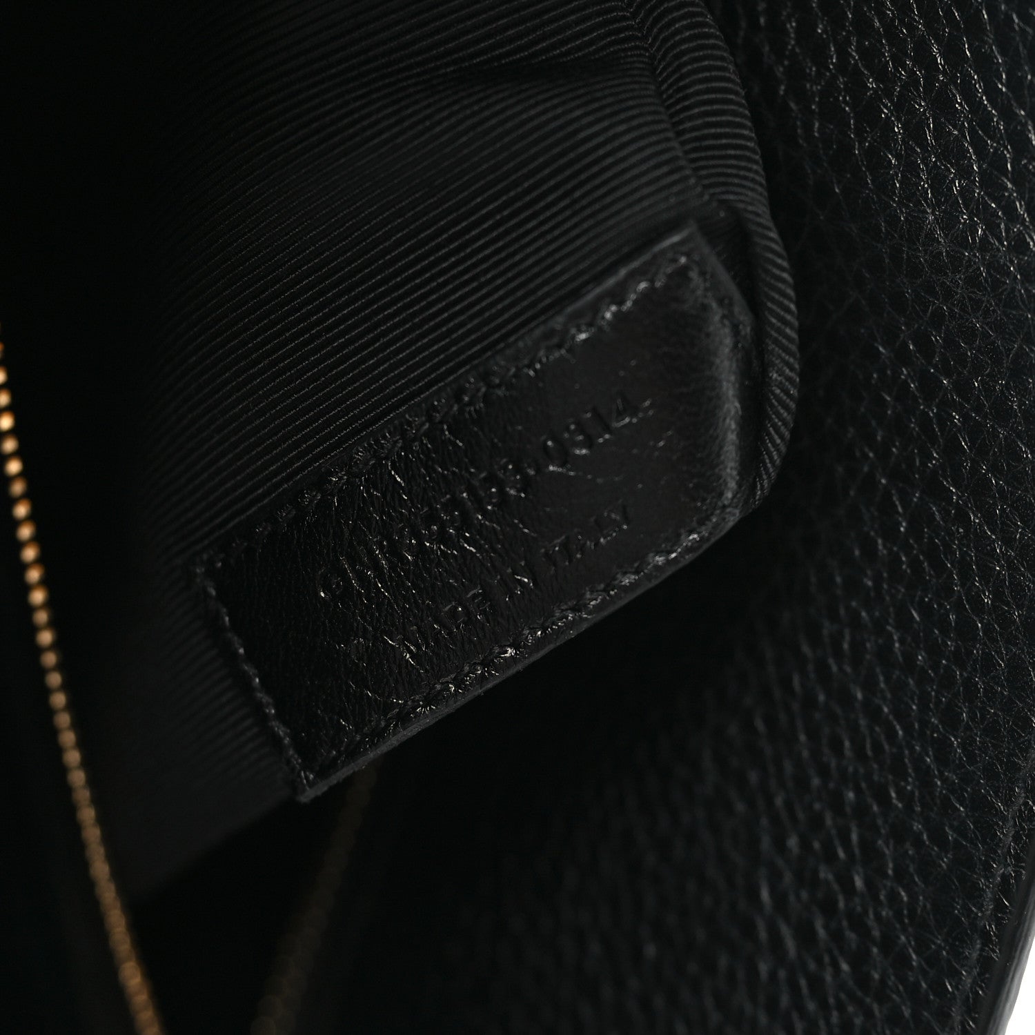 Grained Calfskin Small Sac De Jour Black