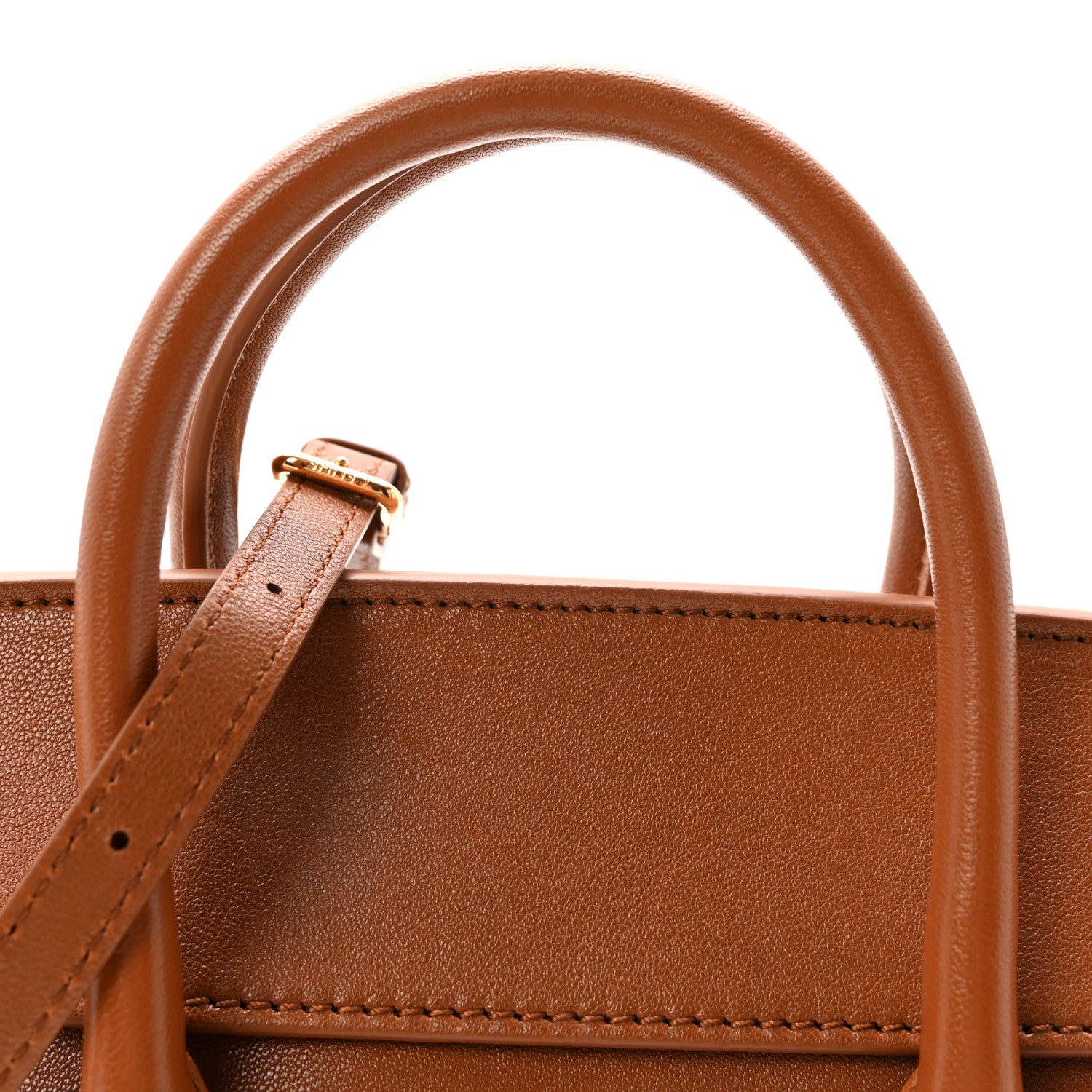 Supple Shiny Lambskin Little New Luggage Soft Tan