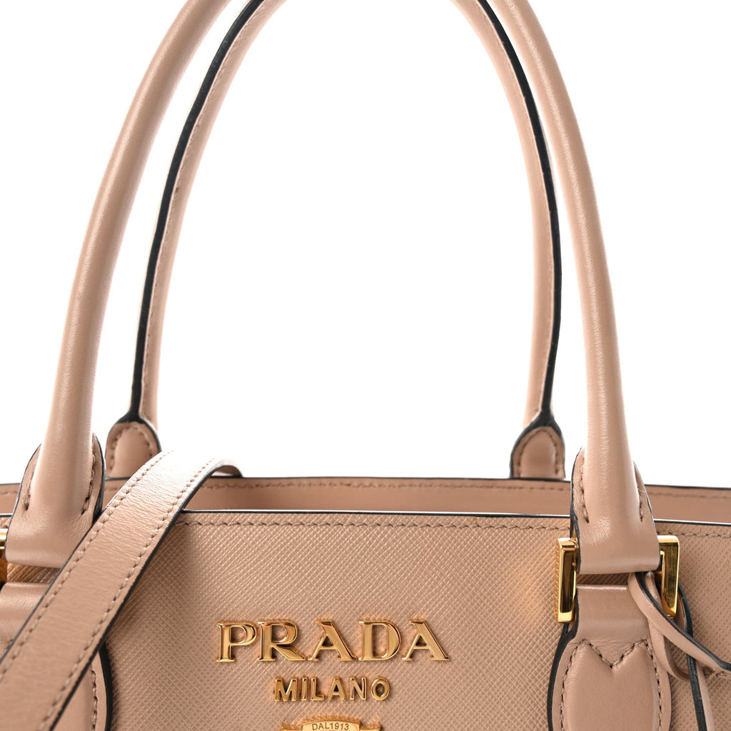 Saffiano Soft Calfskin Large Tote Cammeo