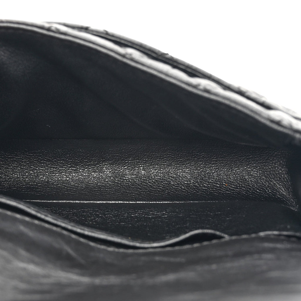 Aged Calfskin Quilted 2.55 Reissue Flap Belt Bag Clutch Black
