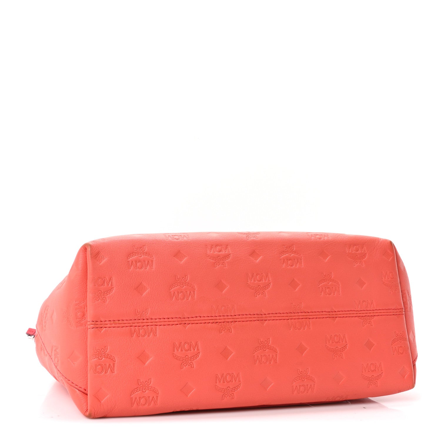 Calfskin Ottomar Monogram Medium Klara Hobo Hot Coral