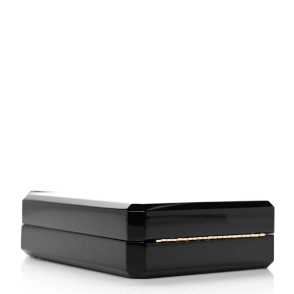 Plexiglass Perfume Bottle Clutch Black