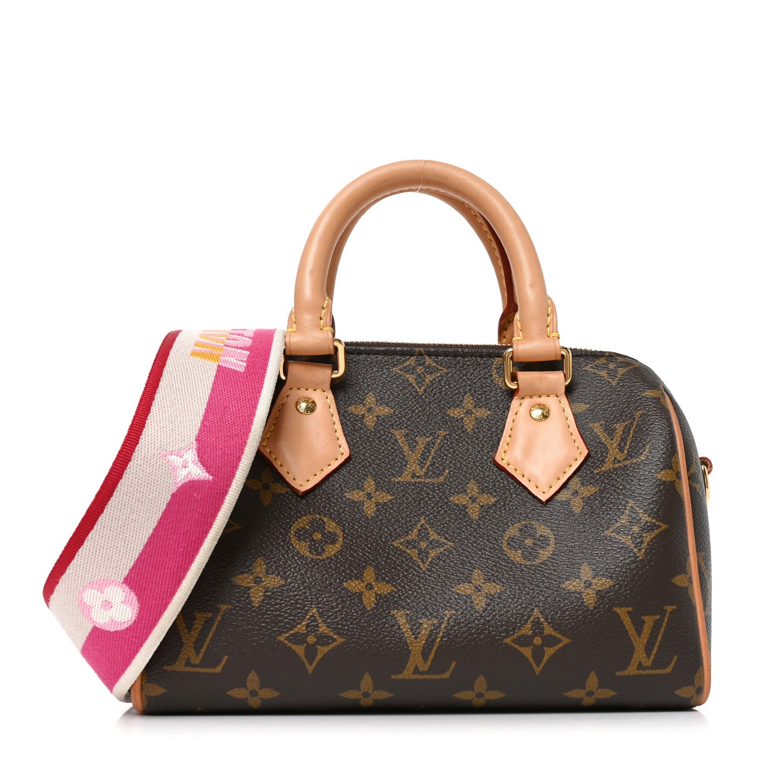 Monogram Speedy Bandouliere 20 Fuchsia