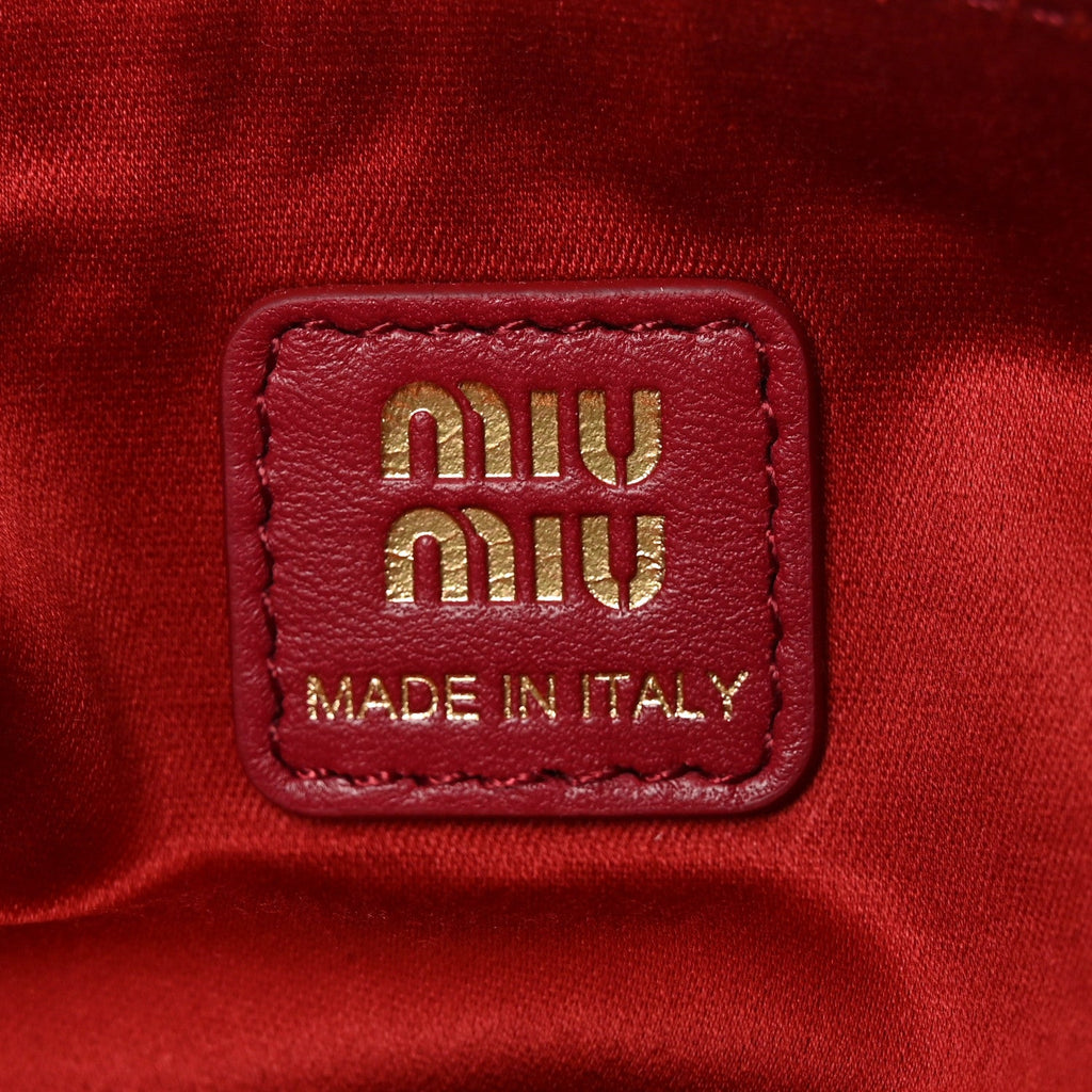 Velluto Mini Pouch Rosso