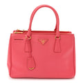 Saffiano Small Galleria Double Zip Tote Peonia