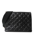 Lambskin Embossed Monogram Coussin PM Black