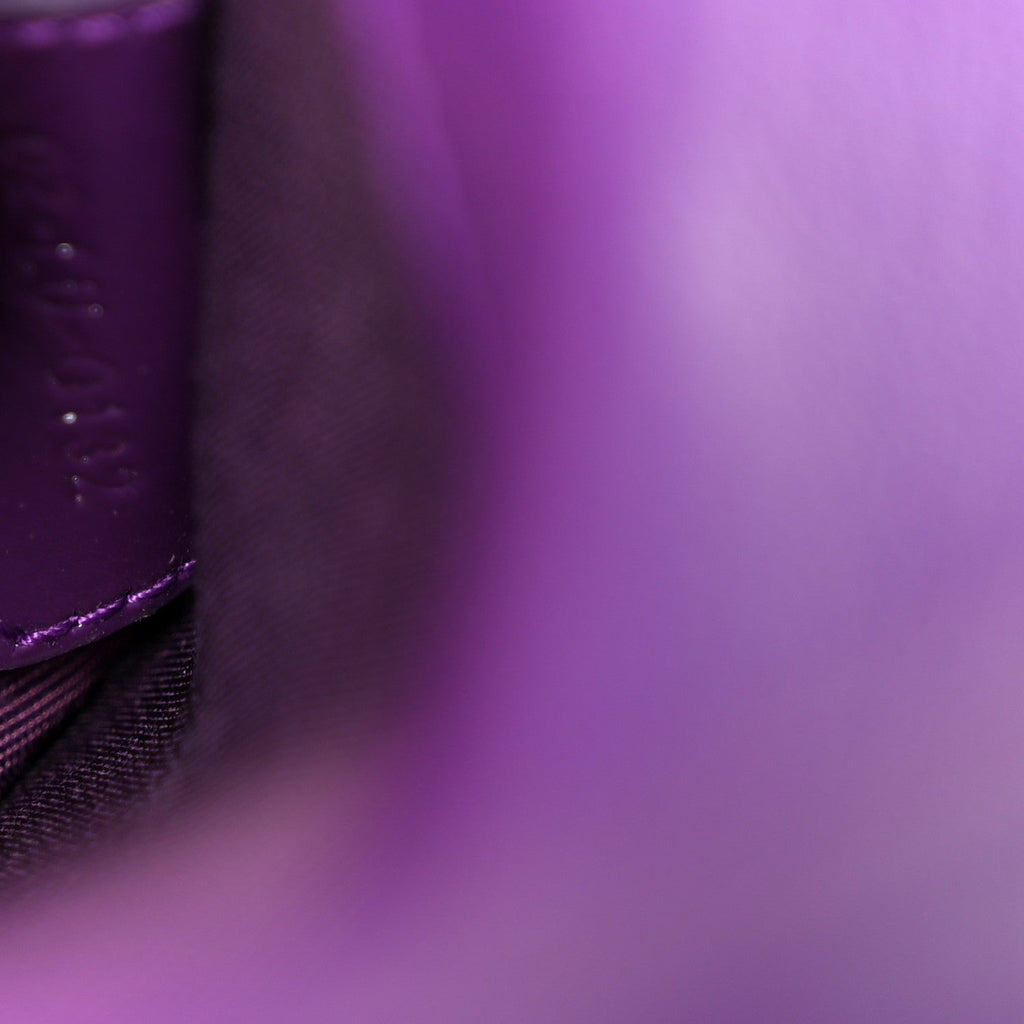Patent Cannage Lady Dior Convertible Clutch Purple