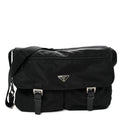 Nylon Vela Sport Messenger Bag Black