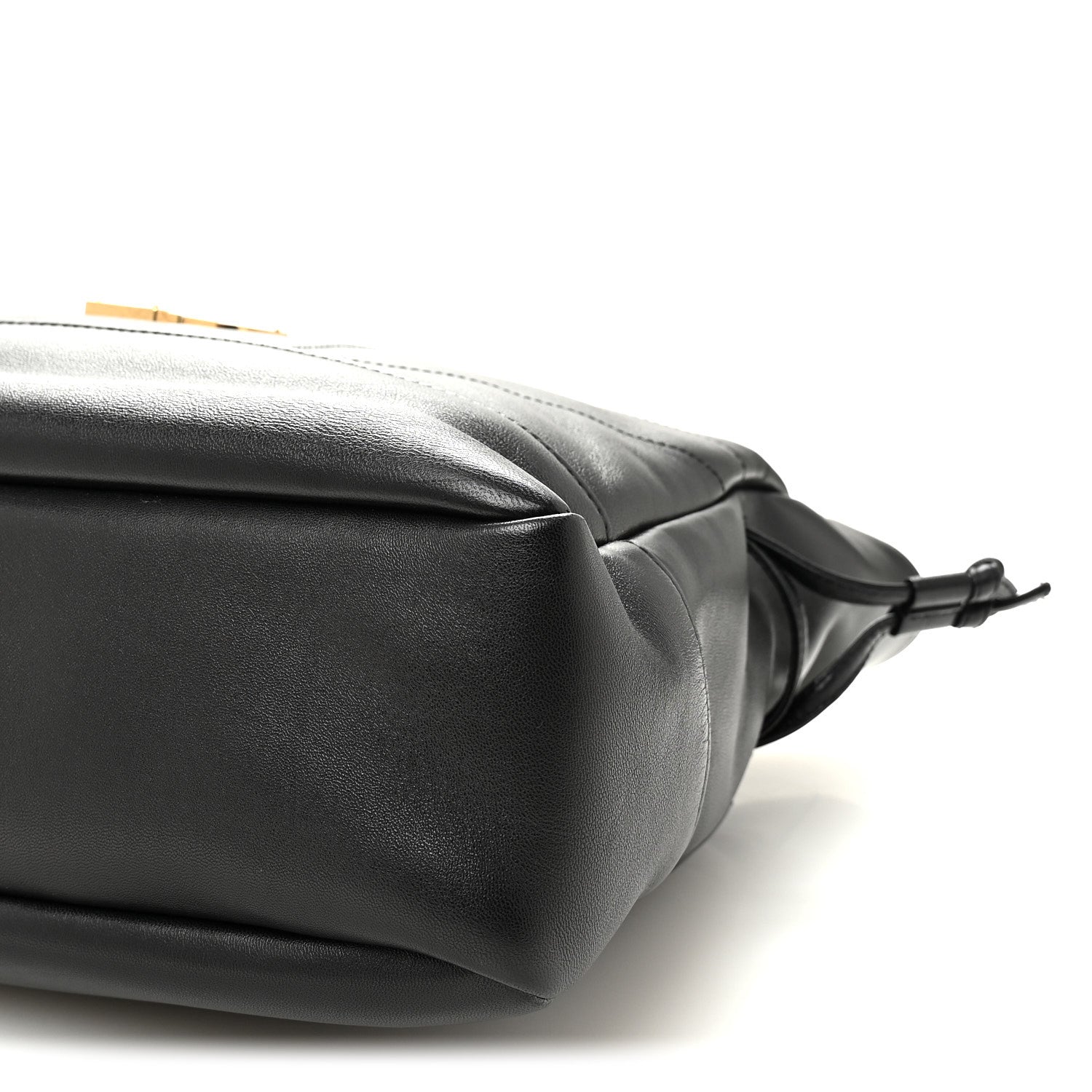 Lambskin Small Jamie Shopping Tote Black