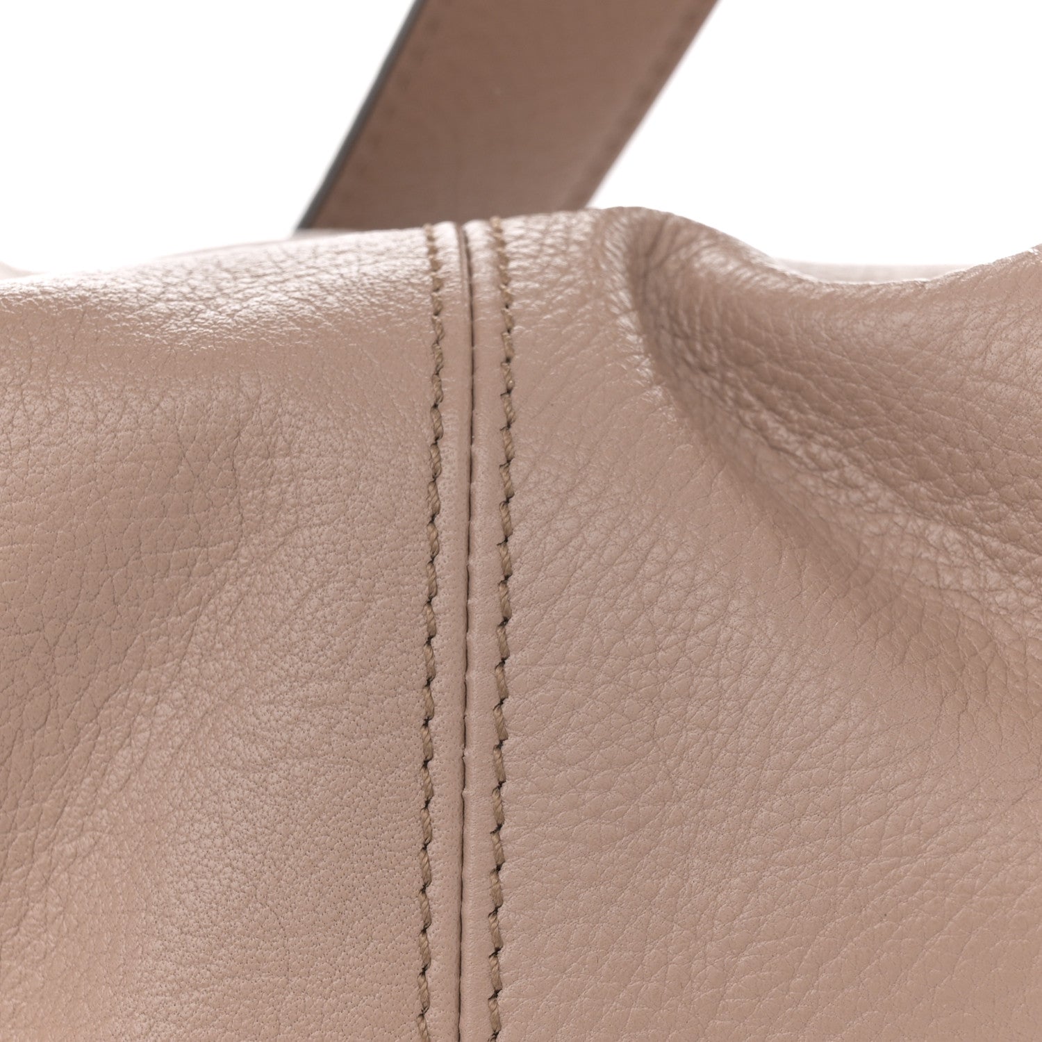 Grained Calfskin Small Bracelet Hobo Bag Woodrose
