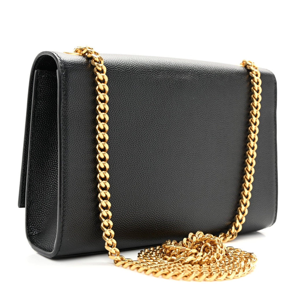 Grain De Poudre Small Monogram Kate Satchel Black