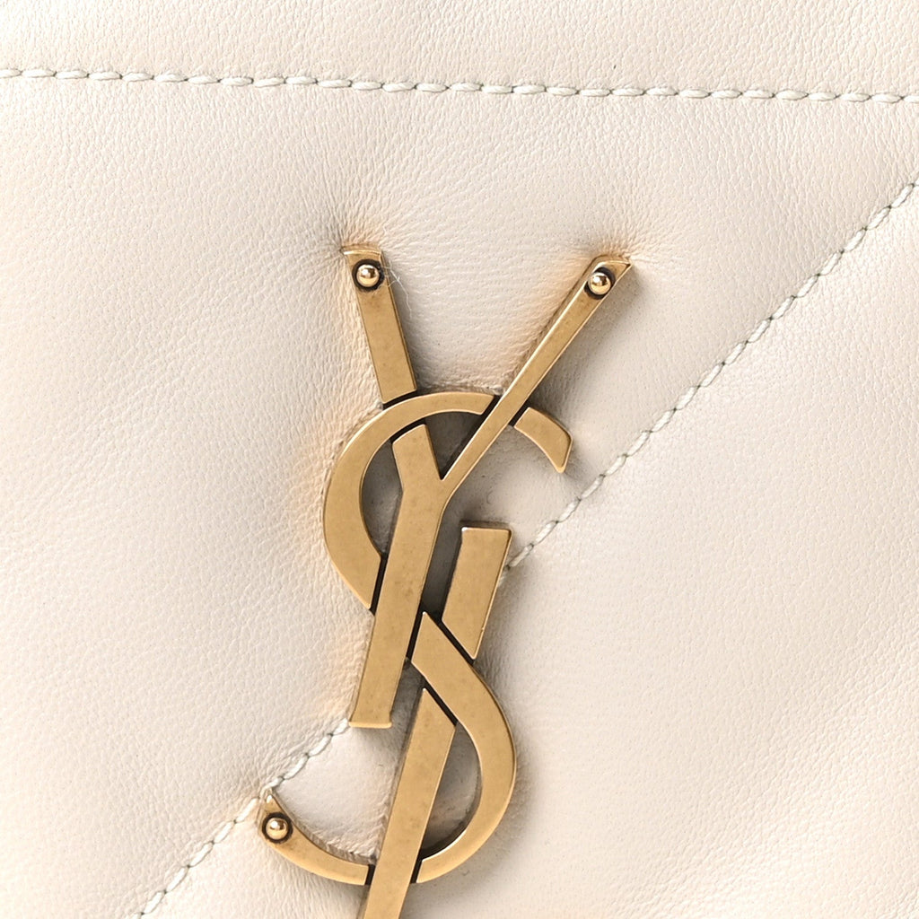 Lambskin Matelasse Monogram Medium Jamie 4.3 Crema Soft