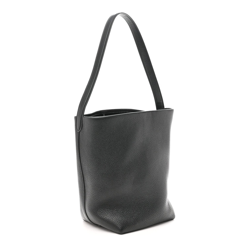 Grained Calfskin Medium N/S Park Tote Black