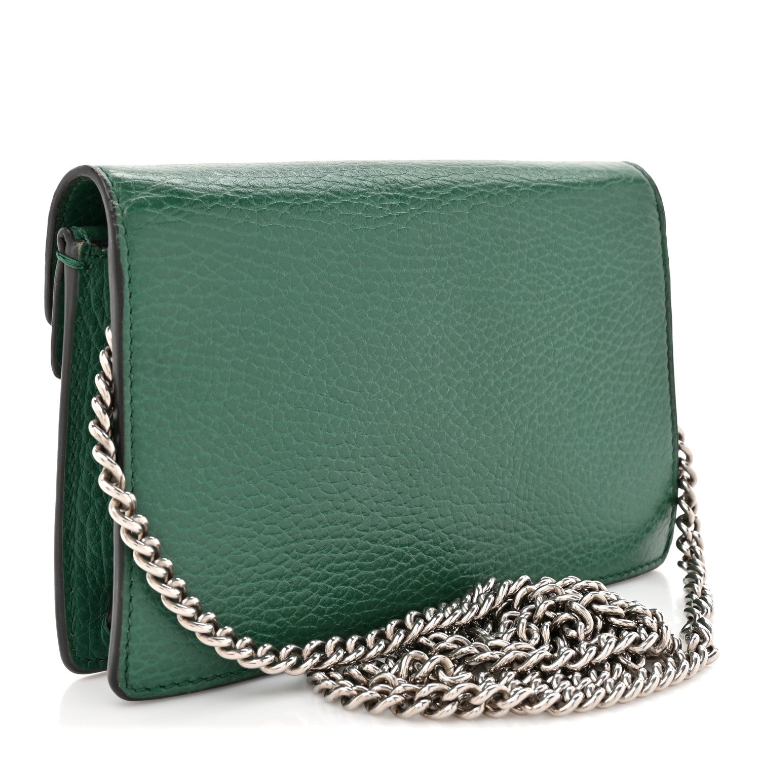 Dollar Calfskin Crystal Super Mini Dionysus Shoulder Bag Emerald
