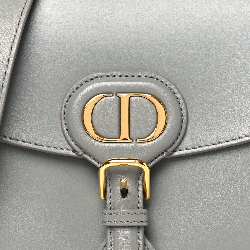 Box Calfskin Medium Bobby Flap Gray