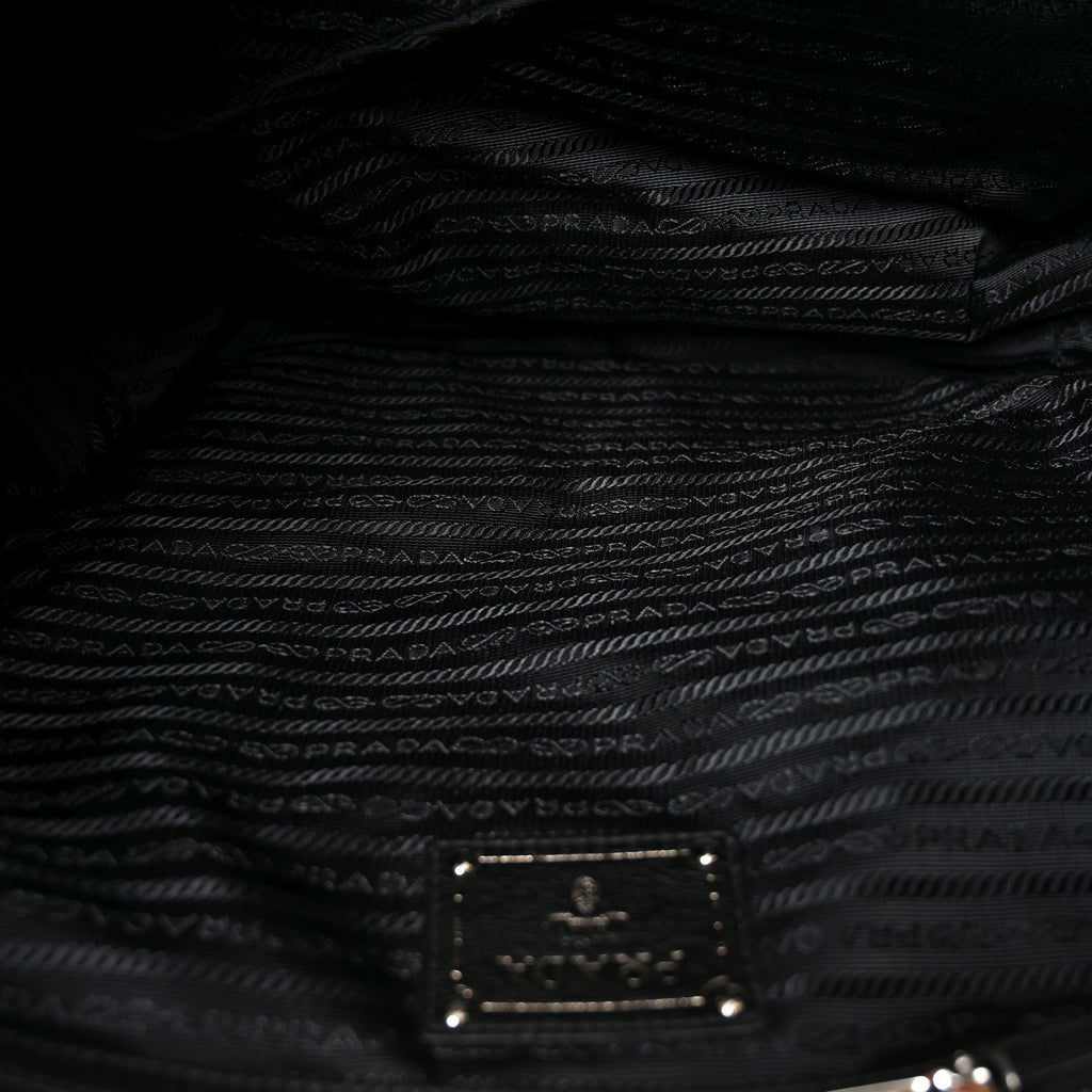 Soft Calf Chain Tote Black