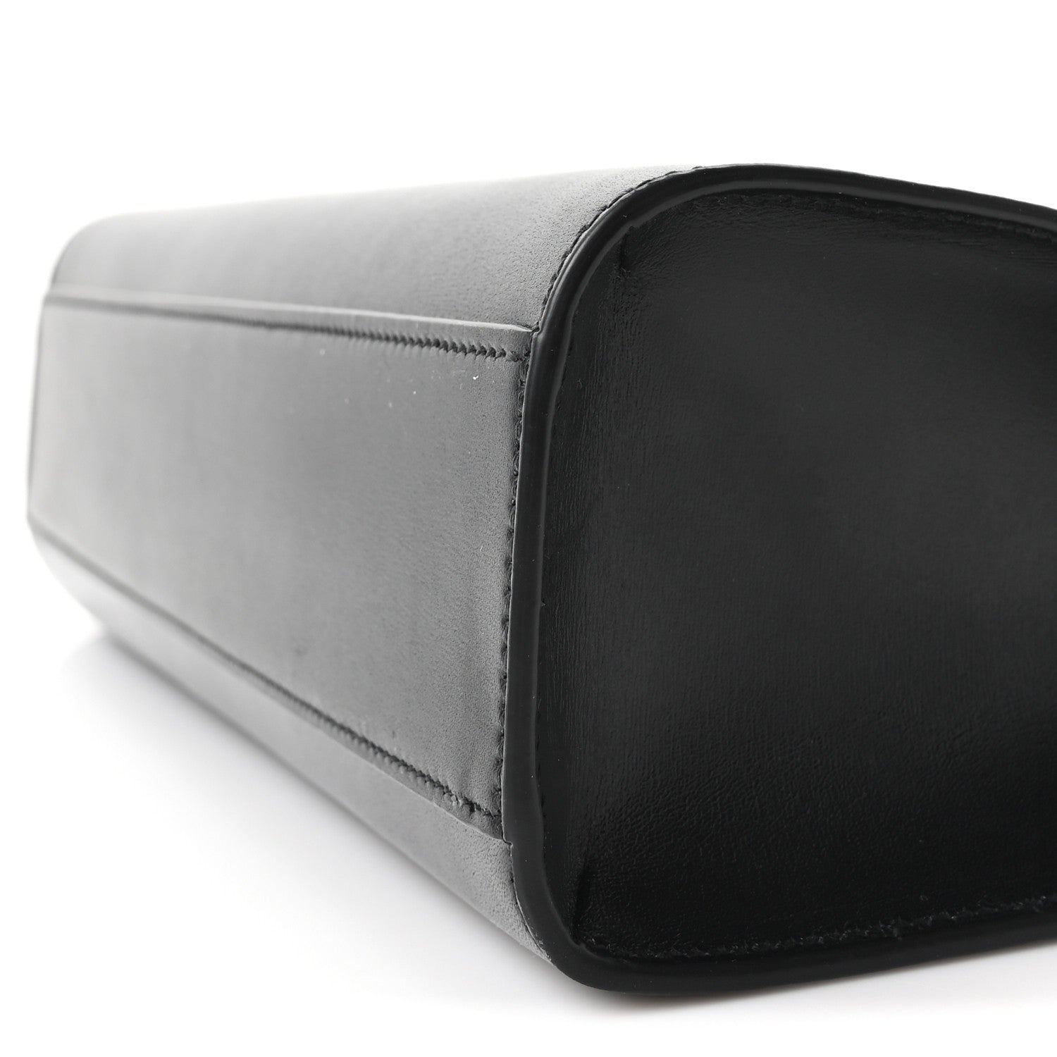 Smooth Calfskin Manhattan Shoulder Bag Black