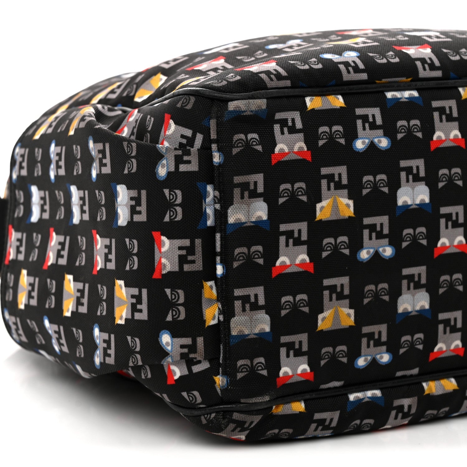 Nylon FF Monster Diaper Bag Black Multicolor