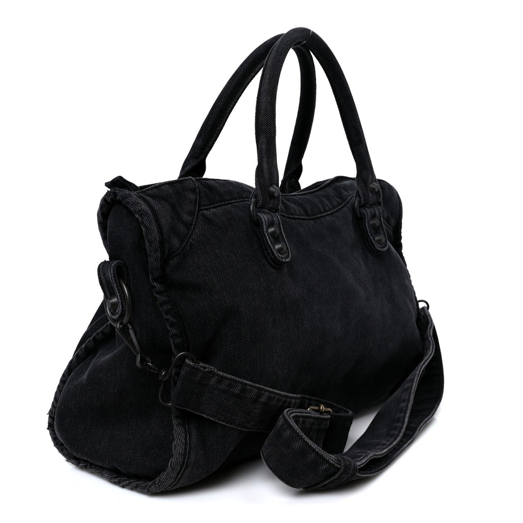 Washed Denim Classic Hardware Medium Le City Black