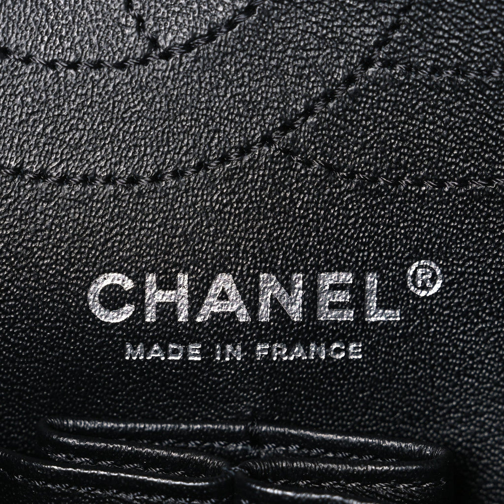 Aged Calfskin Quilted 2.55 Reissue 225 Flap  So Black