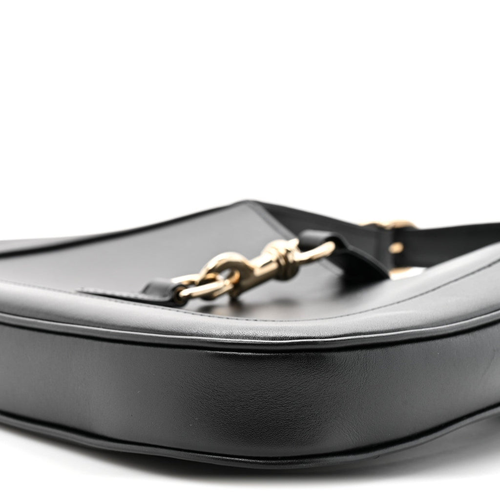 Calfskin Small Jackie Shoulder Bag Black
