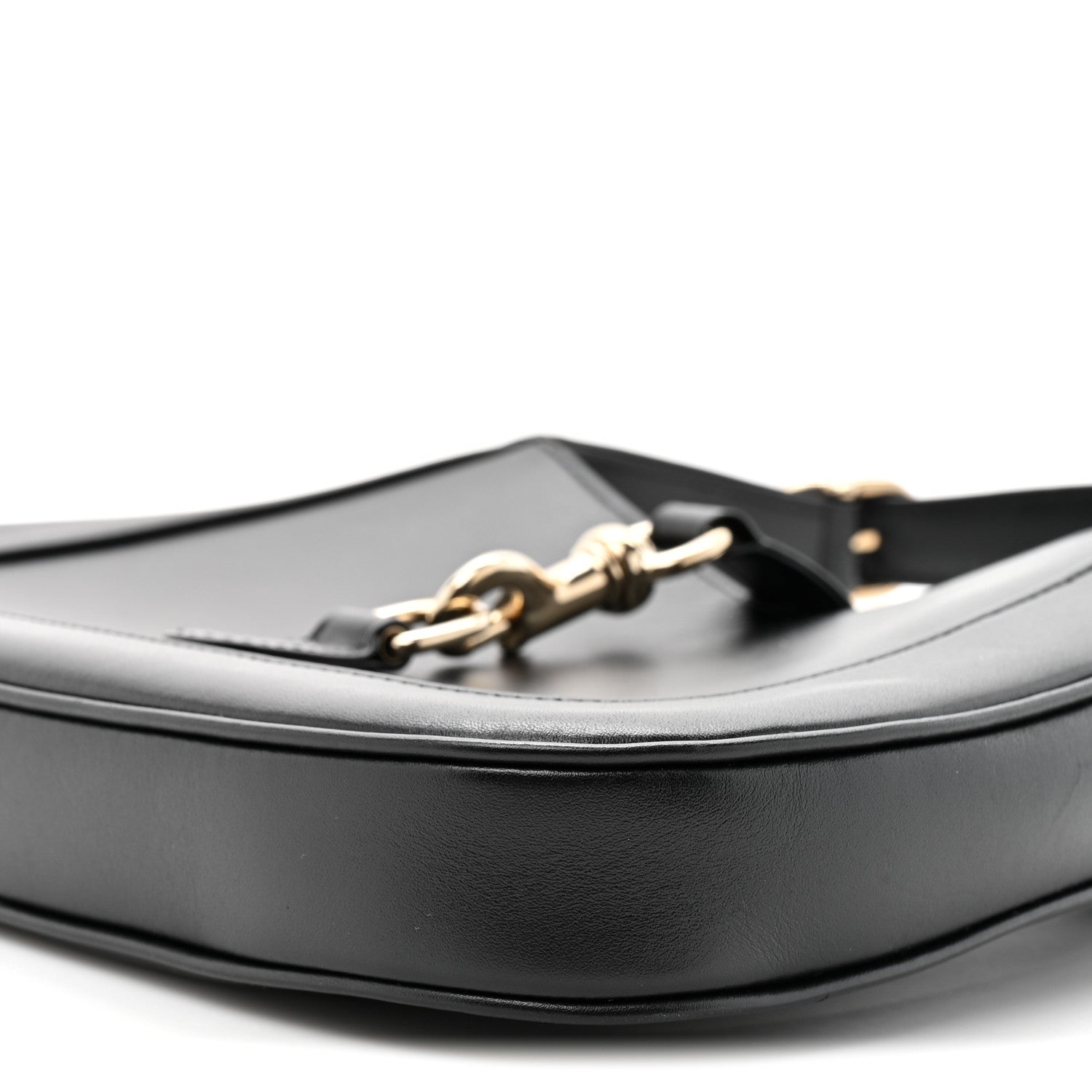 Calfskin Small Jackie Shoulder Bag Black