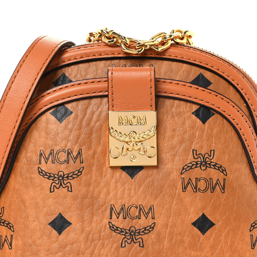 Visetos Mini Anna Crossbody Bag Cognac
