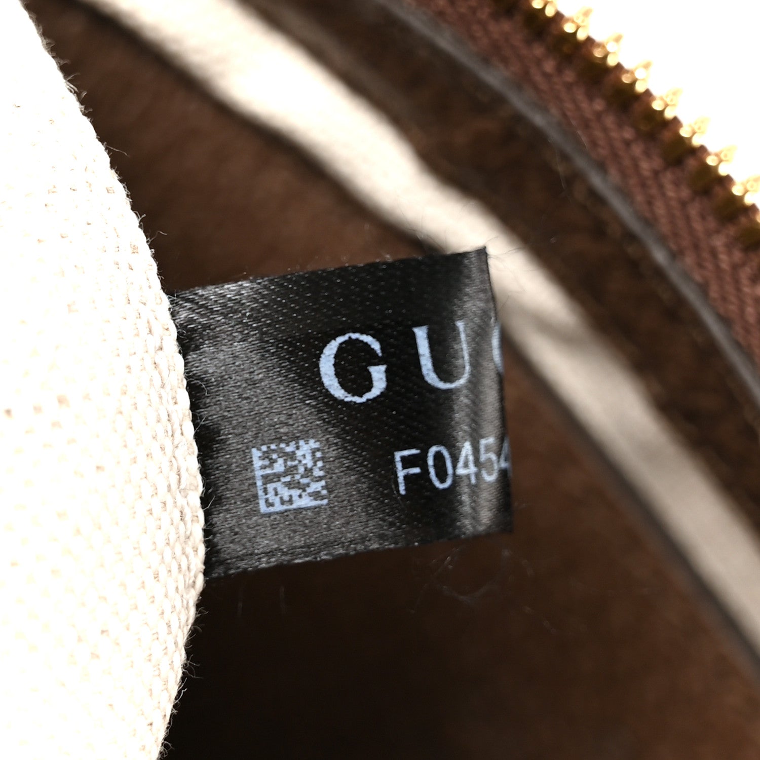 GG Supreme Monogram Textured Dollar Calfskin Web Small Ophidia GG Handbag Beige Ebony New Acero