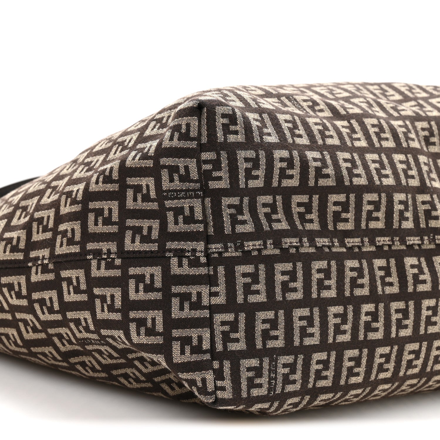 Zucchino Vitello Roll Tote  Testa di Moro Beige
