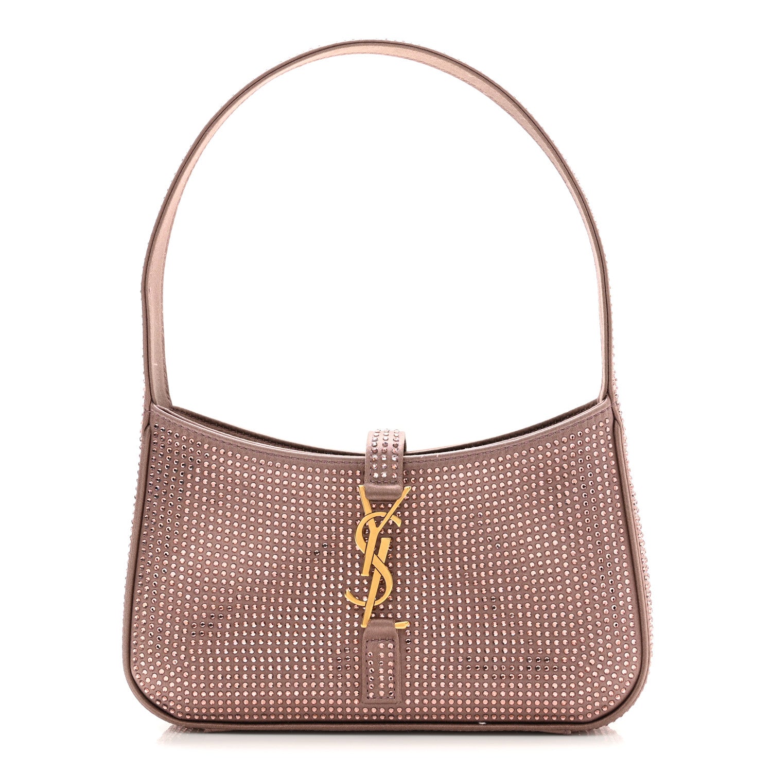 Satin Crystal Le 5 A 7 Mini Hobo Elderberry