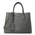 Saffiano Cuir Small Double Bag Marmo