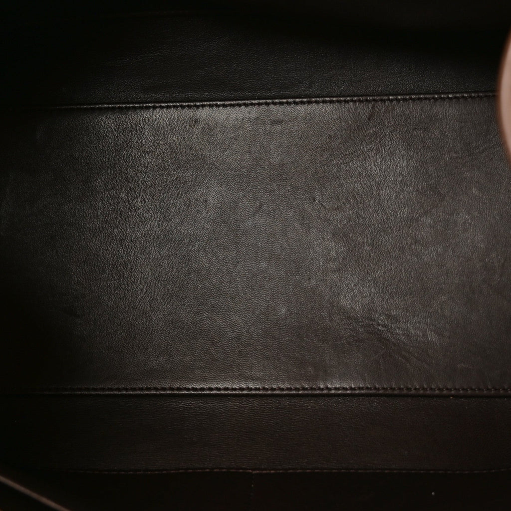 Matte Grained Calfskin EW Margaux Rubber