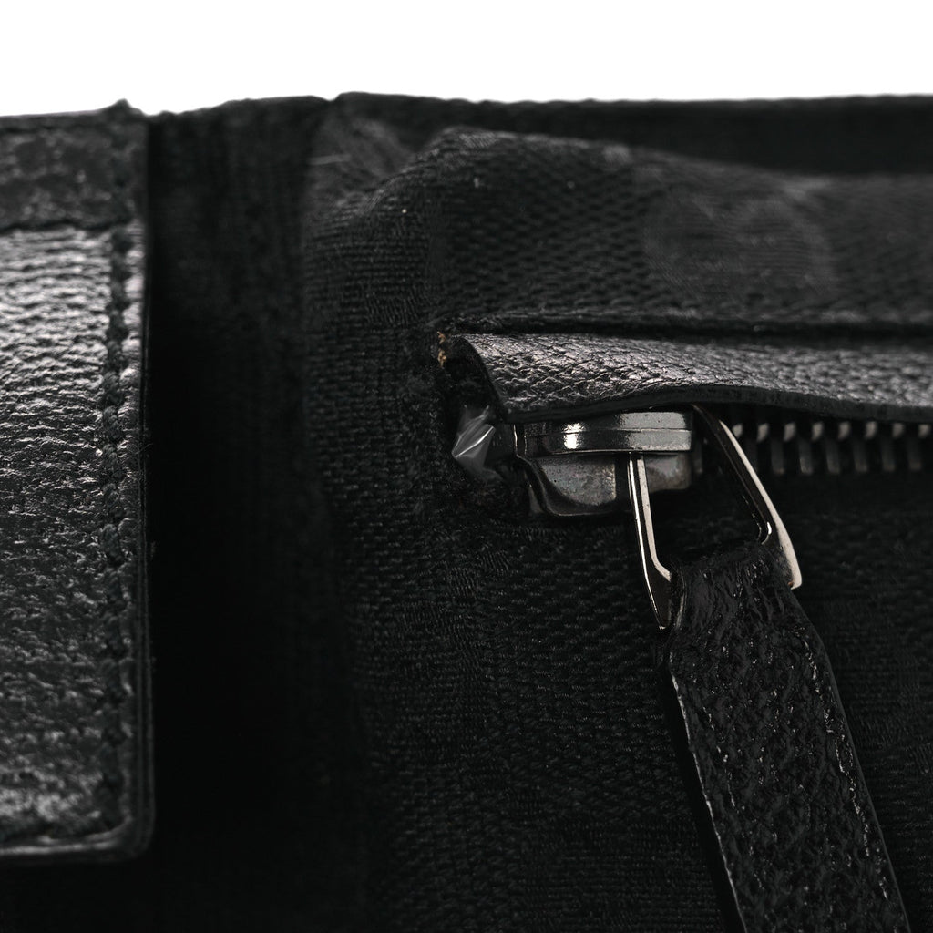 GG Monogram Double Pocket Belt Bag Black