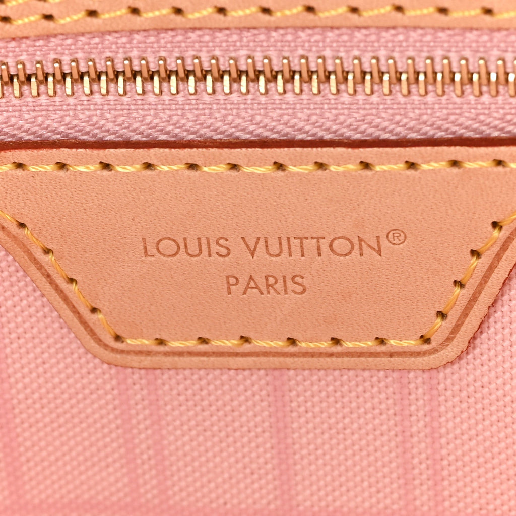 Damier Azur Neo Neverfull MM Rose Ballerine