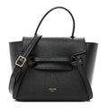 Grained Calfskin Pico Belt Bag Black