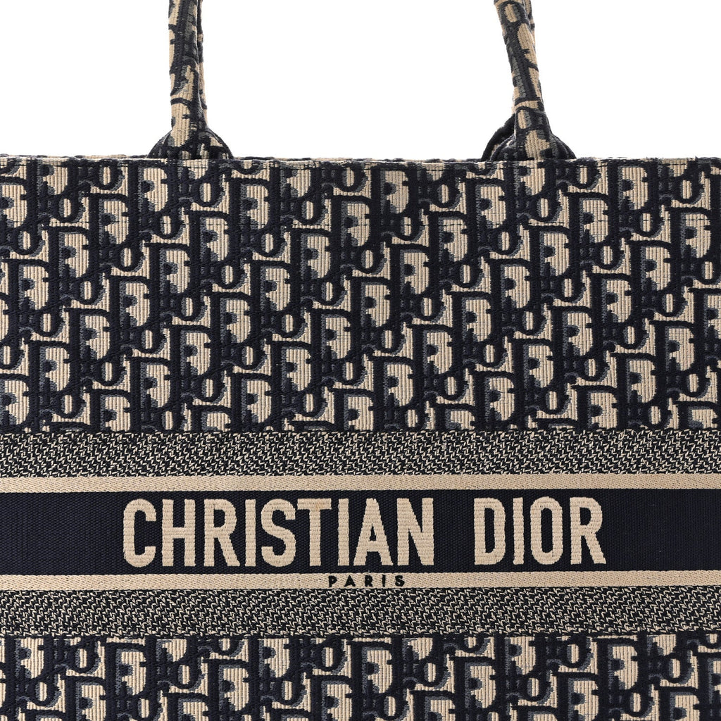Oblique Large Book Tote Blue Multicolor