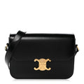 Shiny Calfskin Medium Triomphe Black