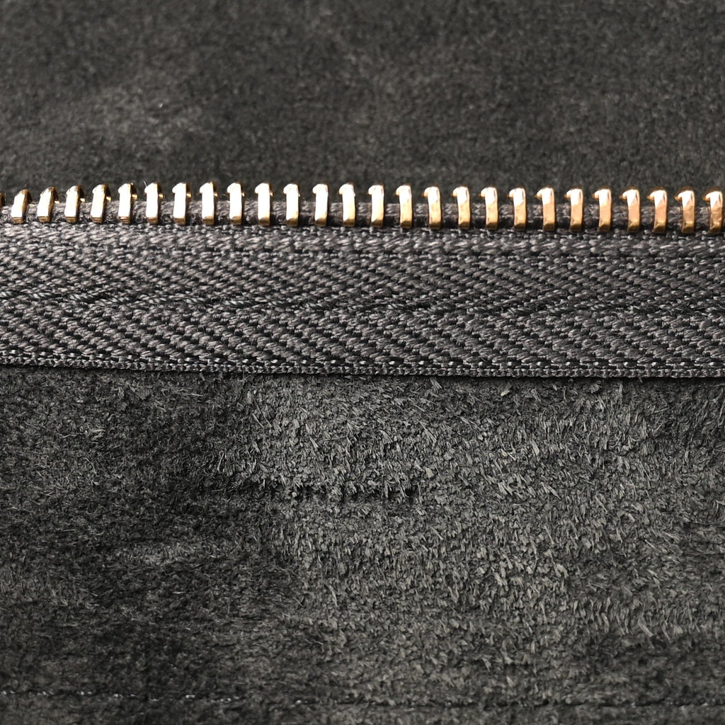 Grained Calfskin Nano Belt Bag Grey