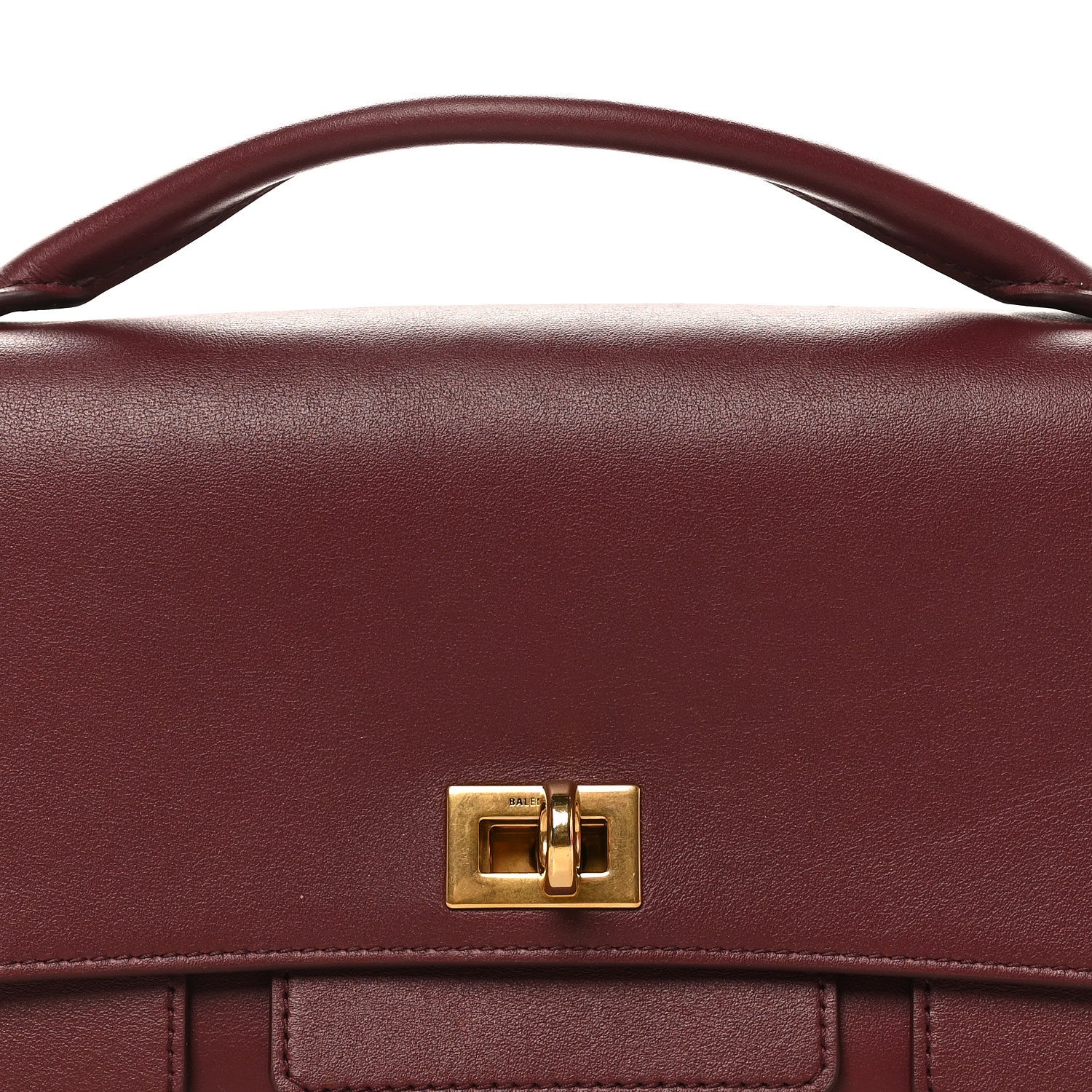 Smooth Calfskin Small Bel Air Clutch On Strap Dark Burgundy Dark Burgundy