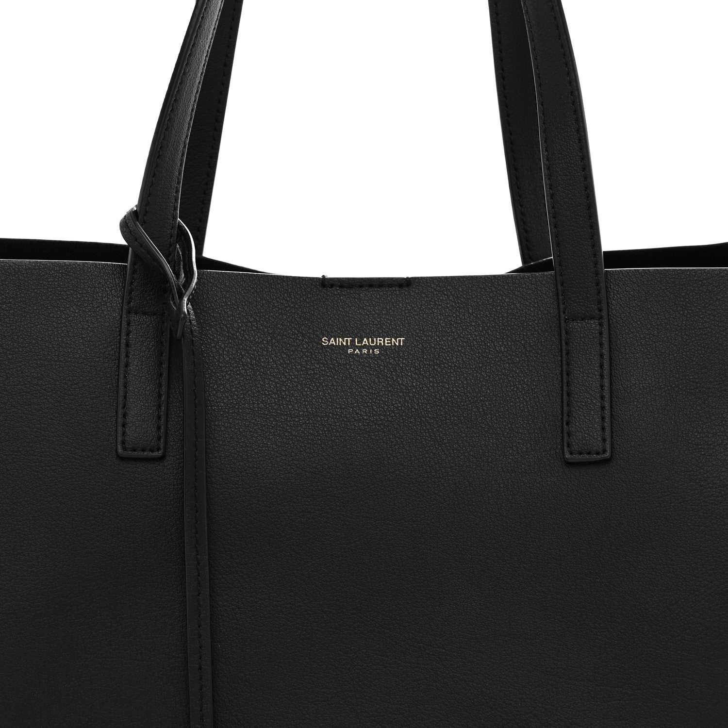 Calfskin Large Shopping Tote Black