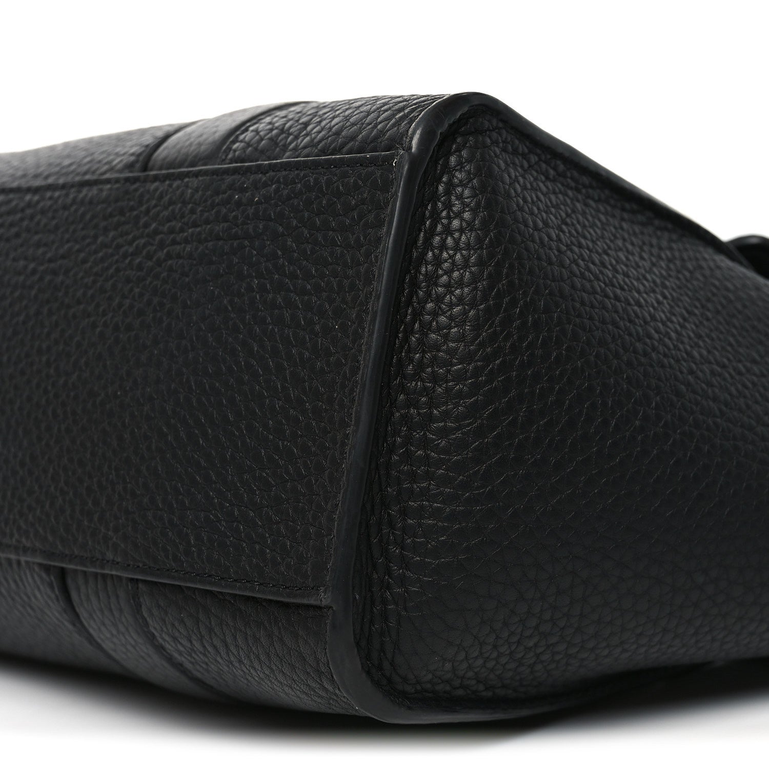 Heavy Grain Small Soft Bayswater Satchel Black