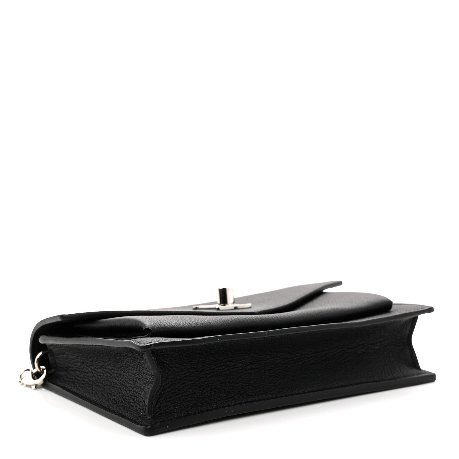 Soft Calfskin My Lockme Chain Pochette Black