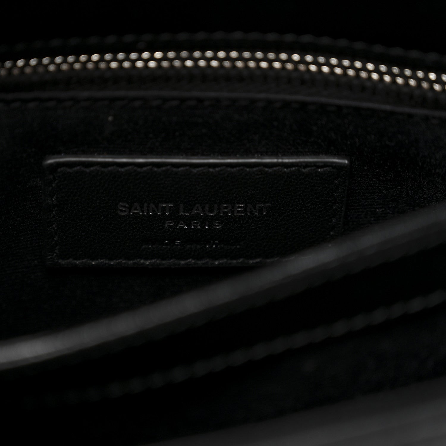 Calfskin Y Quilted Monogram Toy Loulou Crossbody Bag Black