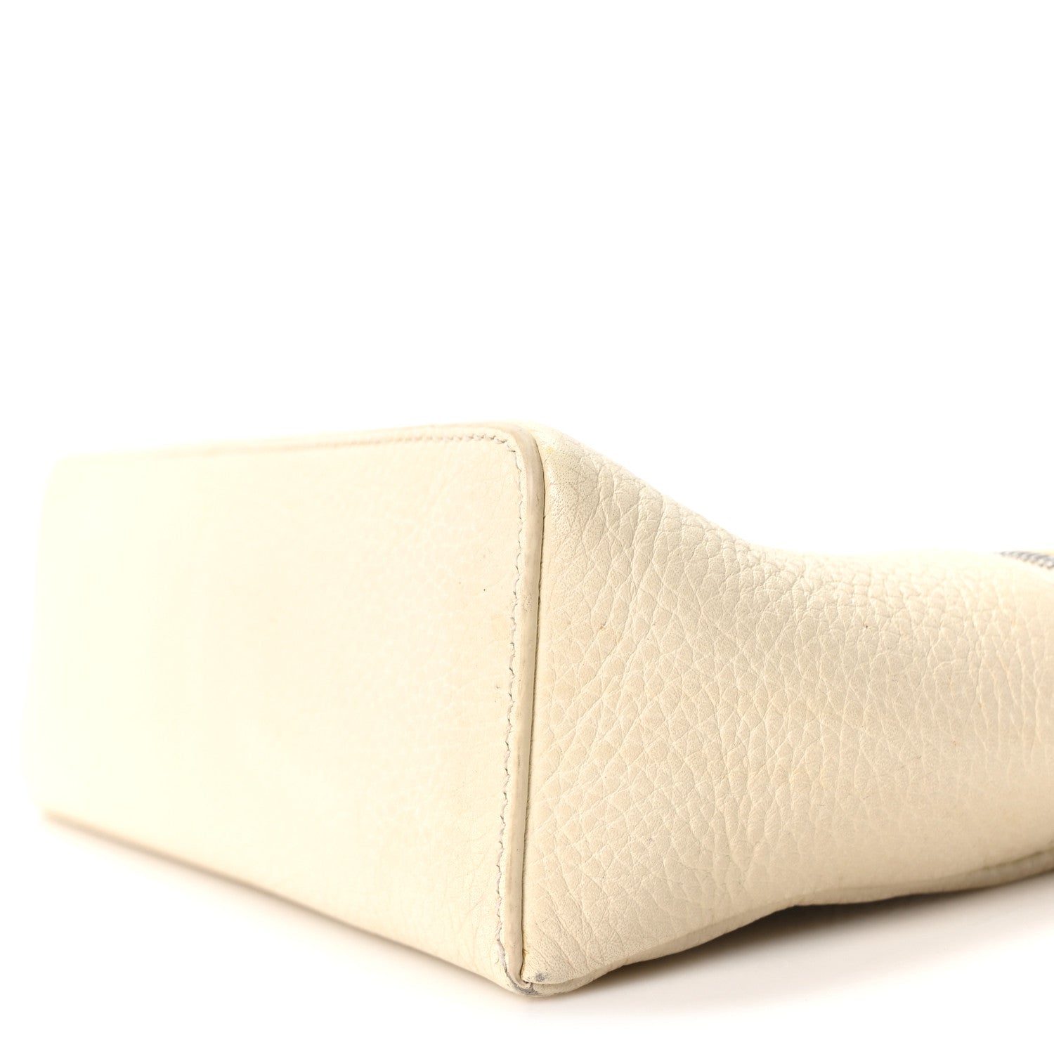 Grained Calfskin L19 Extra Pocket Pouch Whisper White